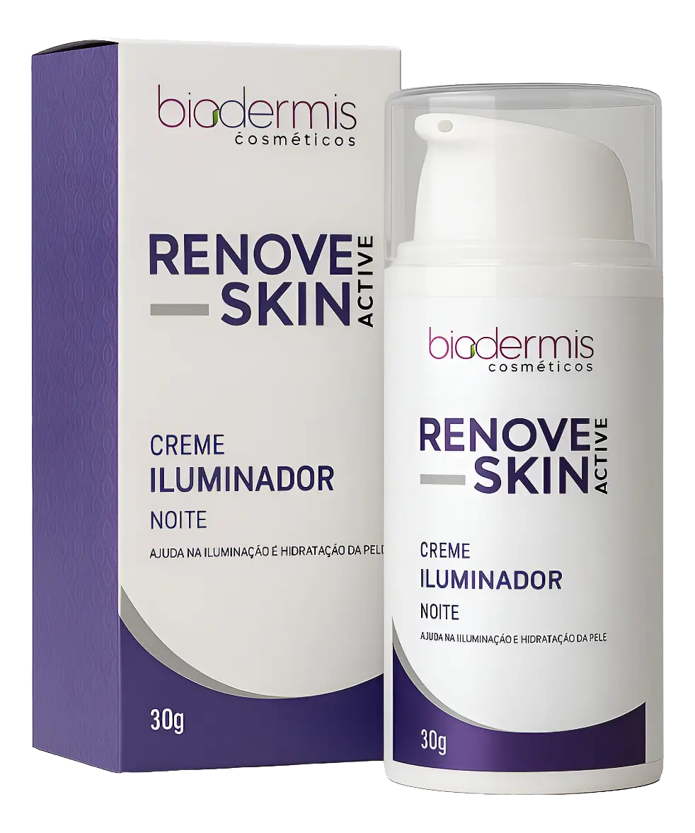 Renove Skin Noite — Creme Facial Clareador Biodermis